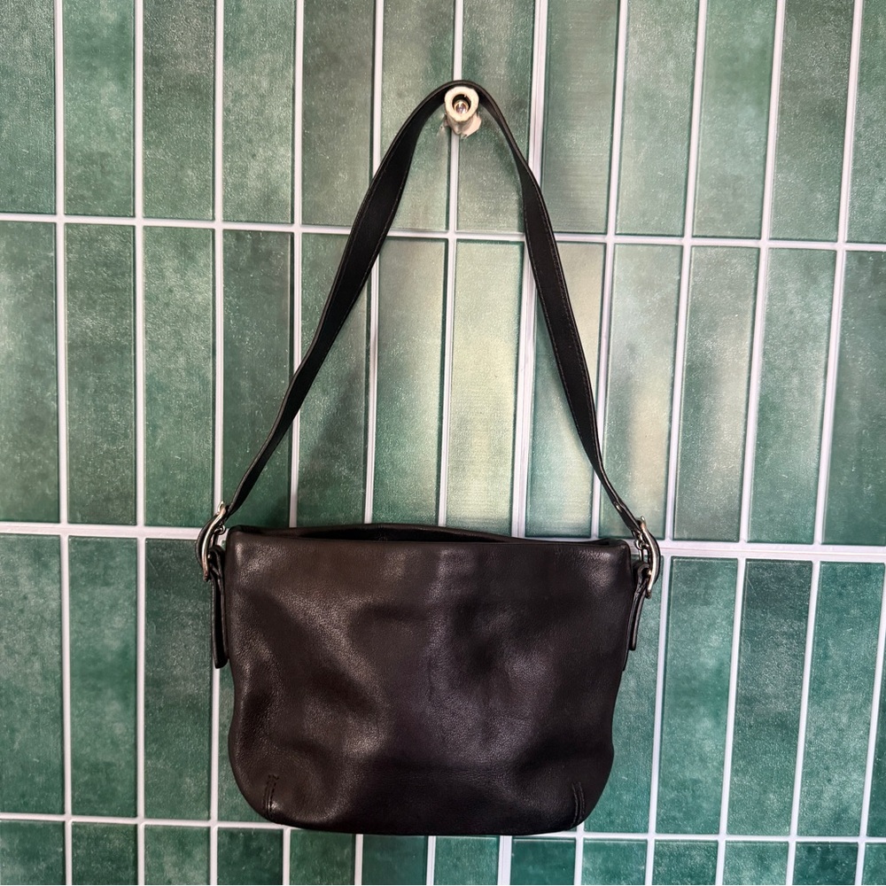Coach Y2K - Black Leather Shoulder Bag